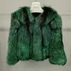 Moda feminina 100% natural casaco de pele de raposa inteira pele de raposa inverno quente alta qualidade casaco de pele real mais alta qualidade 240105