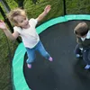 Trampolinepad Vervangend veiligheidskussen Waterdichte trampoline veerafdekking Geen gaten voor paal 6ft 8ft 10ft 12ft Framemaat Groen 240104