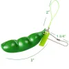Squeeze-a-a-bean anahtar yüzüğü tiktok yeşil bezelye popper anahtarlık fidget oyuncaklar soya parmak bulmacaları odak ekstrüzyon kolye kolye anti-anksiyete stres bj