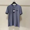 Nya mäns T-shirts-bokstav broderad ren bomullsrundhals kortärmad t-shirt avslappnad lös lös och minimalistisk utomhus t-shirt storlek m-2xl