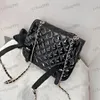 24c Star Bag Designer damski plecak 23 cm błyszcząca patent skórzana kontrola diamentu Złote sprzęt metalowy zapięcie luksusowe torebkę Matelasse łańcuch crossbody torebki makijażu