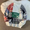 Herrenpullover American Cute Twist Weihnachten Langarmpullover Für Männer Und Frauen Y2K Street Herbst Winter Mode Lose Pullover