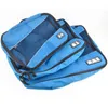 3Pcsset Travel Luggage Organizer Packing Cubes Set Breathable Mesh Storage Clothes Bag Waterproof Accessories 240105