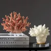 Resina creativa Imitación Coral Artesanía Escultura de coral hueca Figuras decorativas Adornos de cristal coloridos Decoración del hogar 240105