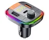 T832D Bluetooth Transmissor FM Carro MP3 Player Retroiluminado RGB Sem Fio Mãos Kit Carro Suporte QC 30 Carga Rápida TFU Disk Play5018362