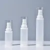 Bottiglie vuote per pompa airless da 20 ml 30 ml 50 ml Bottiglia per vuoto in plastica trasparente opaca per lozione per tubo per imballaggio cosmetico 12 LL