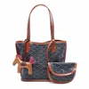 Kadın omuz çantaları için lüks tote çanta tasarımcıları mektup sanat pu bayan çapraz vücut çanta tasarımcı çantaları alışveriş cüzdanlar kadın çanta ile çanta
