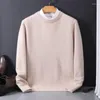 Männer Pullover 2024 Kaschmir Pullover Oansatz Pullover Lose Übergroßen M-5XL Gestrickte Unten Hemd Herbst Winter Koreanische Casual Männer Top