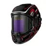 Andeli Auto Darkning Welding Helmet True Color Sarge Screan Solar 4 ARCセンサーマスク1/1/1/2 GRIND CUT MULTIFUNCTION 240104