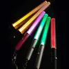 Hållbar nyckelring Glödpenna Flash Torch Magic Wand Stick Lightsaber LED Light Keychain Glödande jublande pinnar