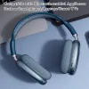 P9 Bluetooth -hörlurar Trådlösa headset Stereo Sound Earphones With Mic Noise Refiling Sports Gaming hörlurar stöder TF MMM