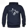 Men's Hoodies Men Women Sweatshirt Skeleton Alien BMX Cycle Bike Streetwear Hooded Warm Fleece Sporting Tracksuits Pullover Hoody