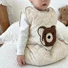 Bonito urso bebê saco de dormir para nascido onepiece sleepsack acolchoado sleepwear cama colcha cobertor quente infantil meninos meninas roupas 240105