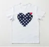 Modemärke garcons cdg t shirt rand designer älskare mens kvinnor älskar hjärta com des play hylsa 100% bomull unisex crew nack t-shirt tee heta sälj toppar