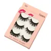 Faux-cils 3 paires 3D imitation vison cheveux cils nature touffue croisement cils bande individuelle épais cils faux outils de maquillage Z004 Otrmx