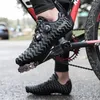 Cykelskor MTB Bike Sneakers Non-Slip Men's Mountain Cyklingskor Cykelskor Spd Road Skodon Speed ​​Shoes 240104