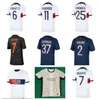 Mbappe Lee Kang In Soccer Jerseys 2023 2024 Paris G.ramos Hakimi 23 24 Maillots de Football Marquinhos Verratti O.Dembele Maillot Foot Men