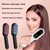 Cabeça massageador anti-perda de cabelo infravermelho elétrico crescimento do cabelo pente couro cabeludo massagem máquina tratamento relaxante massagem de cabelo escova de cabelo 240104