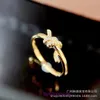 Topp original TifannisSM Women's Ring Online Shop 18K Gold Wind Elegant Butterfly Wrapped Everyday Civersatile Fairy Have Original Box