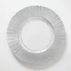 Décoration de fête 100 pcs plaque de chargeur en plastique service décoratif or argent dîner servant de mariage décor de noël table place settin