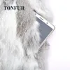 Arrival Standard Collar Vintage Customize Real Whole Rabbit Fur Coat For Women Female M5XL Mandarin Jacket WSR257 240105