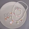 Pearl Korean Armband Version Set Unicorn Girl Baby Accessories Children S Necklace