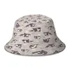 Berets Jelly Bean Orcas Bucket Hap dla kobiet studenci Składane Bob Fisherman Hats Panama Cap Streetwear