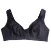 Completo da yoga Senza fili Nero Taglie forti Reggiseno intimo in cotone Coppa grande e senza cuciture Reggiseni ultrasottili senza cuciture Minimizer A B C D E F