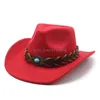 Autumn Winter unisex cowboy hatt cow head accessoarer solid color file hatt män och kvinnor stor grim utomhus hatt