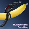 Cock Ring for Men Remote Control Rabbit Dual Vibrating Penis Rings for Ejaculation Delay Testis Stimulation Sex Toy for Couples 240105