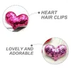 Bandanas 12 PCS Hairpin Girls Associory Glitter Heart Clips Discorative nocar Complick Deach Little