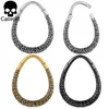 Boxes Casvort 2 Stück 6 g 4 mm Quetzalcoatl Ohrgewichte Kleiderbügel Clicker Hoop Ohrstöpsel 316 Edelstahl Piercing Frauen Körperschmuck