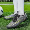 Men Soccer Shoes FG Youth Football Boots Shockabsorbant Futsal Athletic Training Cleat Unisex Sneakers 240105