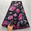 Nieuwste bloemenbrokaatstof Jacquard kant Doek Nigeriaanse damast Organza Mesh materiaal Franse tule Net Tissus voor naaien DJO20 240104