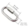 5PCS Edelstahl Karabiner Quick Link 5mm 6mm 7mm 8mm Kettenverbinder für Hängematte Camping und Outdoor-Ausrüstung 240104