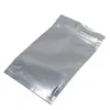 Plástico transparente folha de alumínio resealable zíper embalagem saco de armazenamento de alimentos para zip poly malotes reseal lock mylar folha sacos rhcih
