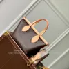 Crossbody Bag Designer Women Mini Tote torebka 100% lustrzana jakość Monogram Mini -Shopping Torba z pudełkiem L001