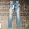 Lila Marke Jeans Herren Ksubi Designer Anti Slim Fit Fashiion wahre neue Linie Das Original ist 1 bis