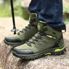 Men Women Hiking Shoes Autumn Genuine Leather High Quality Ankle Boots Outdoor Walking Mountain Sport Climbing Boot 240105