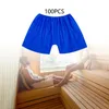 Mens Shorts 100pcs Sauna Panties Disposable Non Woven Fabric (m Size) Elastic Waist Underpants for Massage Salon Tanning Waxing Spa