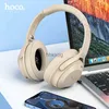 Telefon komórkowy słuchawki Hoco ANC bezprzewodowe Bluetooth 5.3 Słuchawki Aktywne szum anulowanie zestaw słuchawkowy 40 mm HiFi Music Sports Słuchawki dla 14 YQ240105