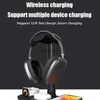 ワイヤレス充電器4IN1ヘッドフォンはAirPodsのスタンドMax Detachable Headset Hhanger Hunger Wireless Charger for iOS電話bluetoothヘッドセットyq240105