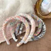 New Fashion Headband Warm Winter Plush Rainbow Color Headwear Party New Year Gift Turban For Adult Hair Accessories