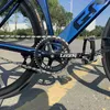 Bisiklet Gri Track Bike Fixie Bisiklet Alüminyum Alaşım Çerçeve Karbon Ön Çatal 700c Magnezyum Tekerlek Tek Hızlı Sabit Dişli 240105