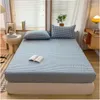 Draps jupe de lit, housse de protection de matelas, une pièce, tout compris, antidérapant, pour lits doubles de 1.8m, 2m et 1.5m