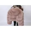 Maomaokong Trend Real Fur Coat NaturalFox Fux Fur Womens Winter Coatsショートジャケット女性服ベストファッション240105