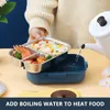 Bento Boxes 1100ml Camera Bento Lunch Box 18/8 Stainless Steel Lunch Box For Kids School Food Container Leak-Proof Lunch Container Food Box YQ240105