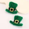 Acessórios de cabelo 2pcs Lucky Clover Haripins para meninas St. Patrick's Day Chapéu Botas Clipes Crianças Festa Barrettes Headwear Crianças Hairgrips