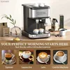 Kaffebryggare espressomaskin 20 barespresso kaffebryggare m/ mjölk frother ångspärrstaver-automatiska dual-nozzle espressomaskin | USA | Newl240105