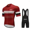 Ensembles de course 2024 Raphaful Maillot de cyclisme Kit Vélo à manches courtes Hommes Vélo Cuissard Vêtements Maillot Vêtements Ropa Ciclismo